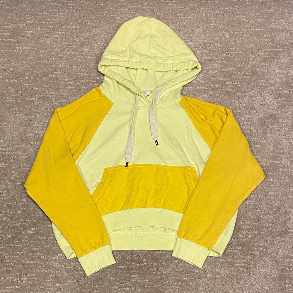 Urban Outfitters BDG Two-Tone Yellow Women's Hoodie Sweater